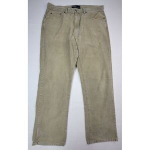 VTG Polo Ralph Lauren Corduroy‎ Jeans Mens 35x30 Pants Beige